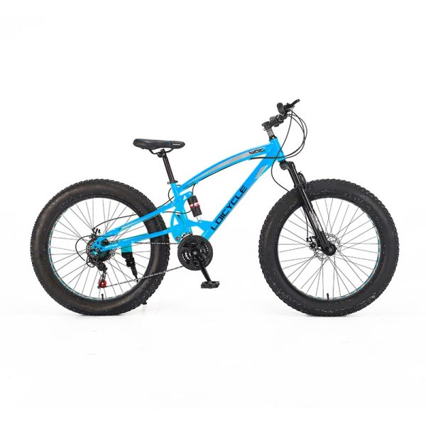 26 Inch 21 Speed Steel Front Shock Absorber Clamp Disc Brake Steel Hollow Full Suspension Fat Tire Snow Bike - Image 3