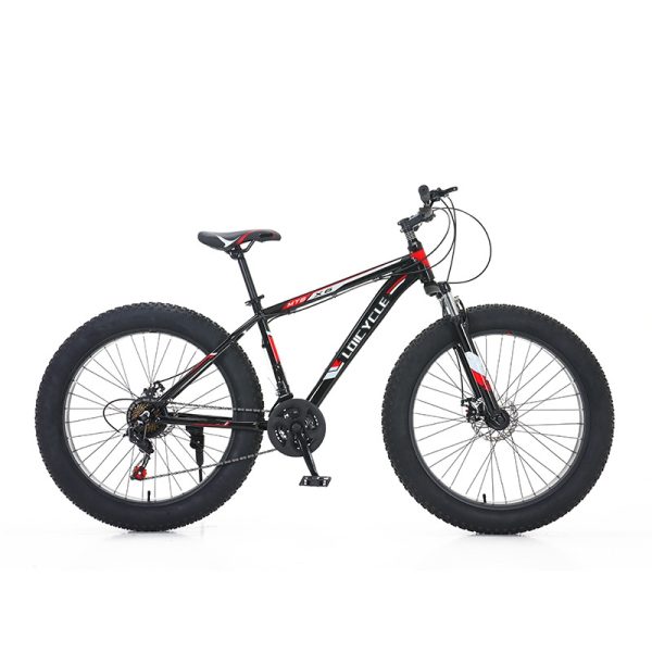 26 inch 7 speed Black Fat Tire Snow Bike 26 Inch Fatbike bikes