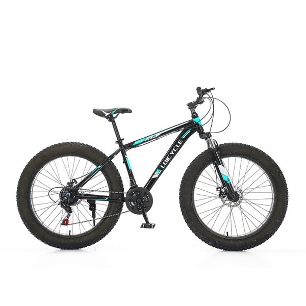 26 inch 7 speed Black Fat Tire Snow Bike 26 Inch Fatbike bikes - Image 2
