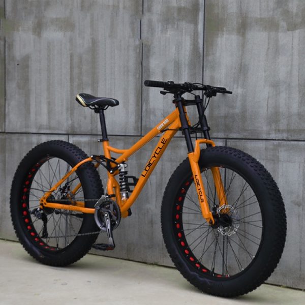 24 inch 26 inch Fat tires snow tires all shock-absorbing bicycles - Image 3